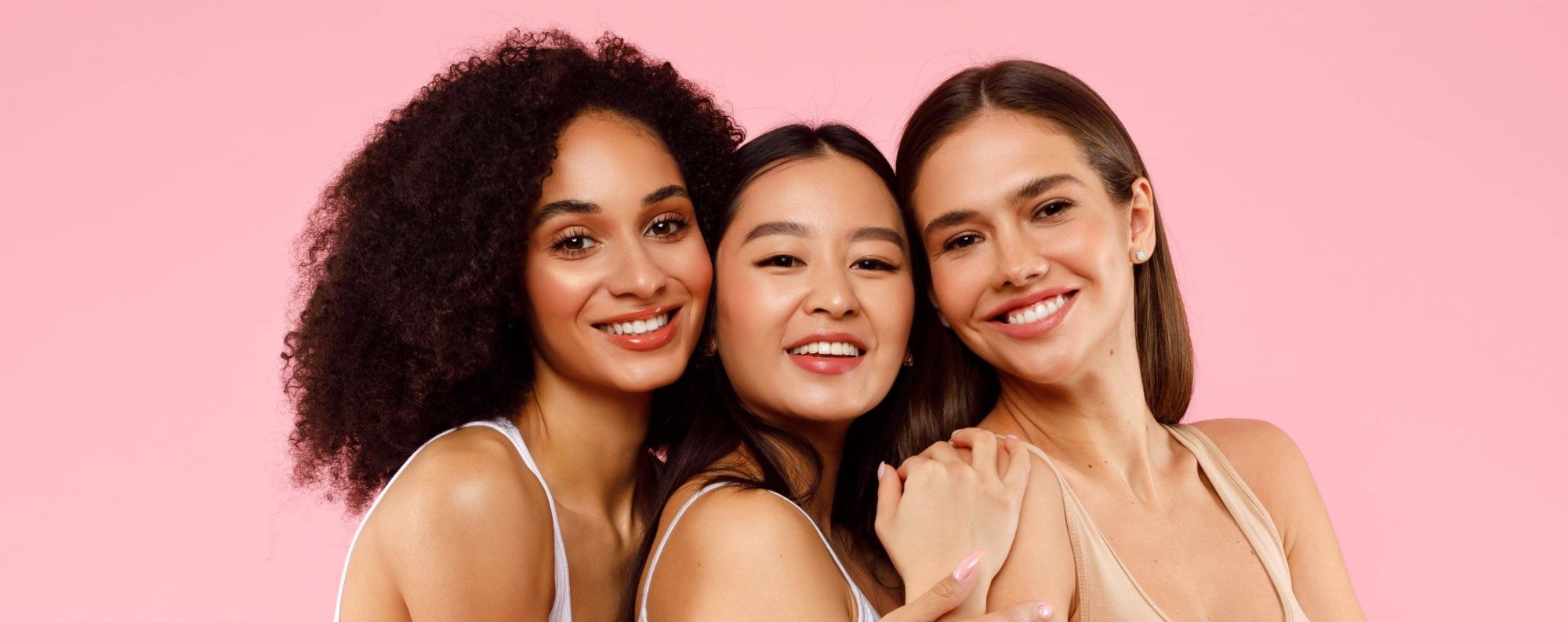 Three women posing for photo